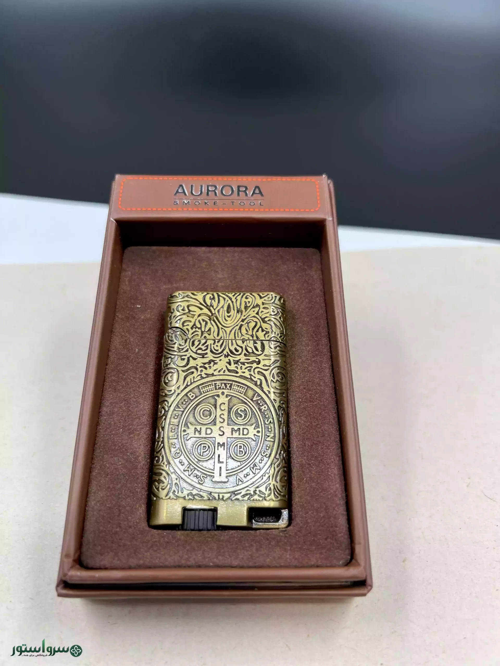 فندک Aurora رنگ طلایی کد 602-1