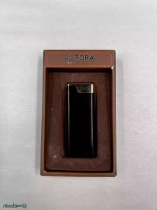فندک Aurora مدل اسلیم رنگ مشکی کد 633-4