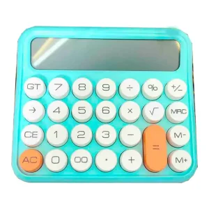 ماشین حساب پیکاسو کد cl-104 - آبی پاستلی