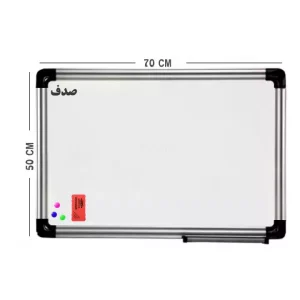 تخته وایت برد مغناطیسی صدف 50*70