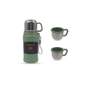 فلاسک 2 لیوان vacuum cup- سبز پاستلی