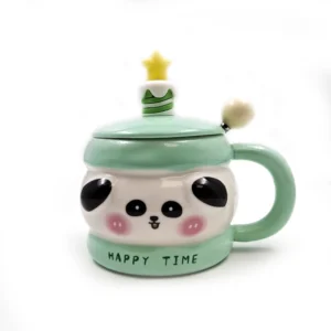ماگ حیوانات و کیک happy time-سبز