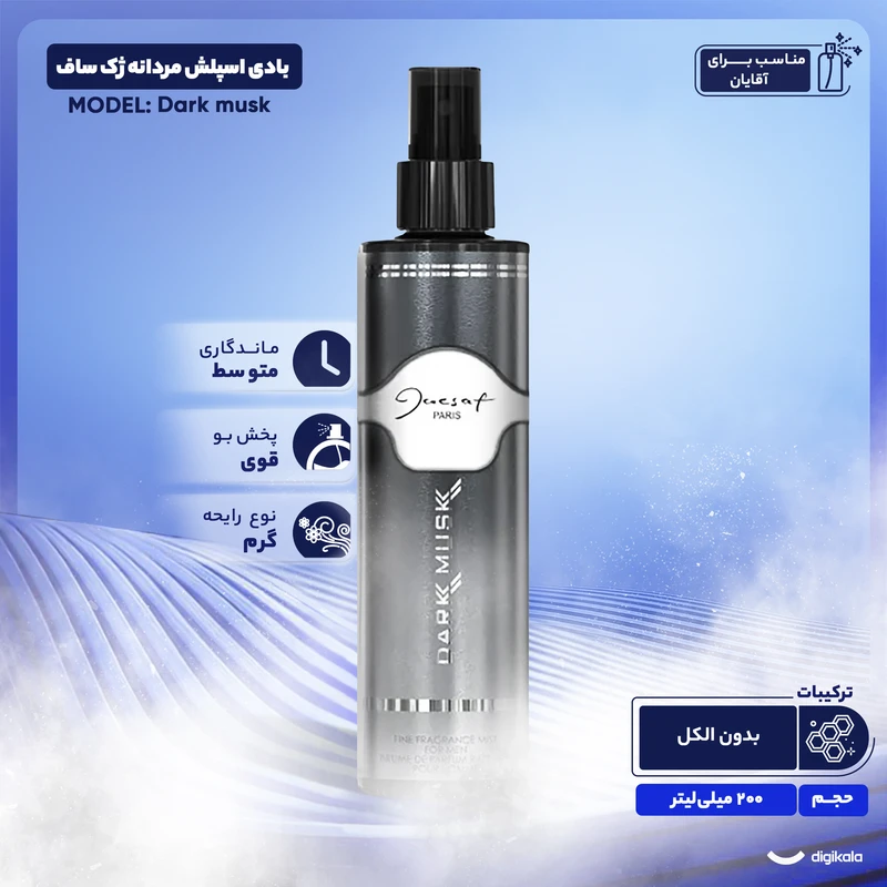 بادی اسپلش مردانه jacsaf-دارک ماسک