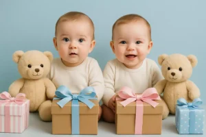 گرفتن هدیه برای نوزادان دوقلو