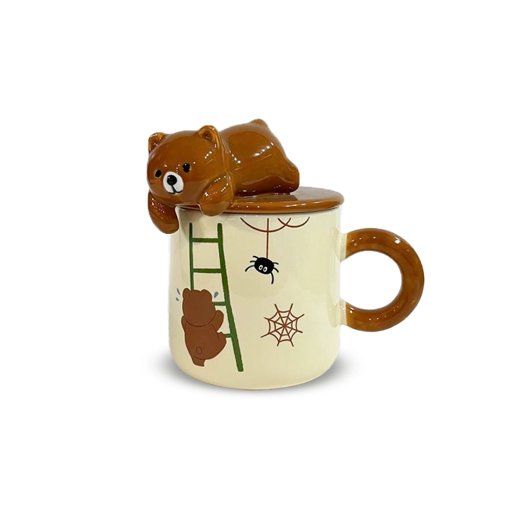 ماگ دربدار خرس قهوه ای خوابیده