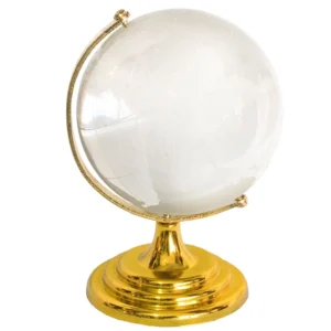 گوی کره زمین پایه طلایی بزرگ