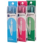 پرگار اتودی سی کلاس مدل CCMPC7-1 به همراه اتود در سه رنگ آبی، صورتی و سبز