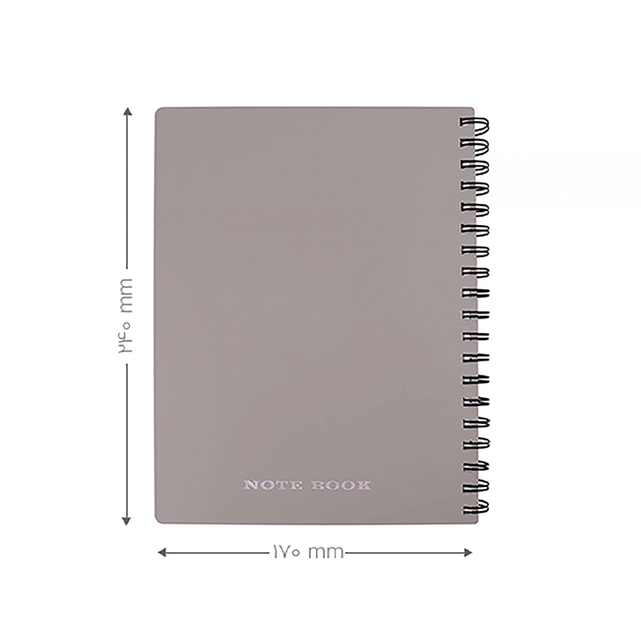 دفتر 200 برگ فنر دوبل یک خط پاپکو 632