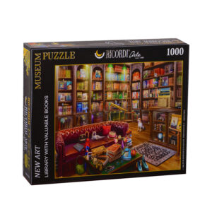 پازل 1000 تکه ricordi- کتابخانه و کتاب
