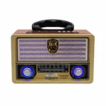 رادیو اسپیکر شارژی EVCHE EC-2140BT بلوتوثی | رادیو کلاسیک قابل حمل
