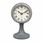 ساعت رومیزی Artemis مدل 1011 Gray A با طراحی کلاسیک، صفحه اعداد رومی، موتور کوارتز دقیق و رنگ طوسی، انتخابی زیبا برای دکور منزل، اتاق خواب، میز کار و هدیه است. کیفیت ساخت بالا و طراحی خاص، این ساعت را به یک اکسسوری دکوراتیو جذاب تبدیل کرده است.