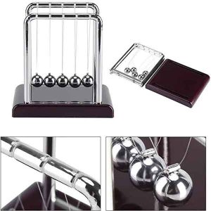 گوی آونگ کوچک مستطیلی کد 6110 دکوری رومیزی با گوی‌های فلزی