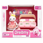 فیگور خرگوش دریمی همراه کالسکه کودک و لوازم جانبی مدل Dreamy