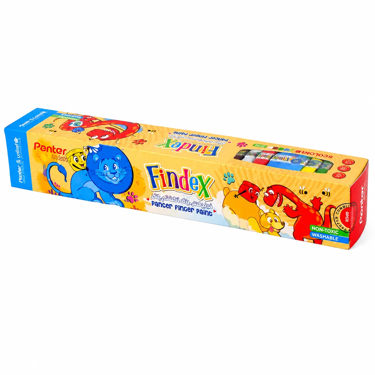 رنگ انگشتی ۶ رنگ پنتر Findex | رنگ انگشتی کودک