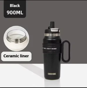 تراول ماگ 900 میل دسته بغل دوج 24579 مشکی