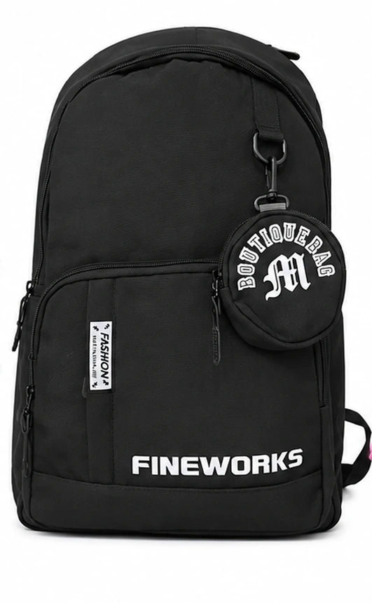 کوله پشتی FINEWORKS مشکی چندبخشی