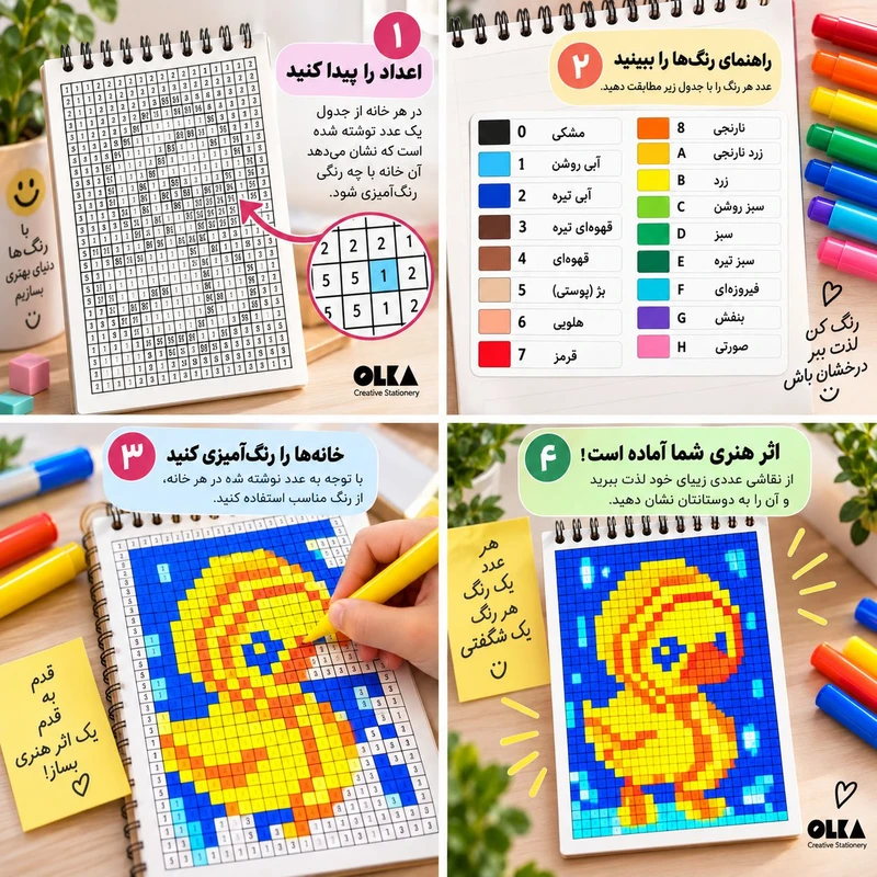 کتاب رنگآمیزی سوپرایزی الکا مدل NC-1
